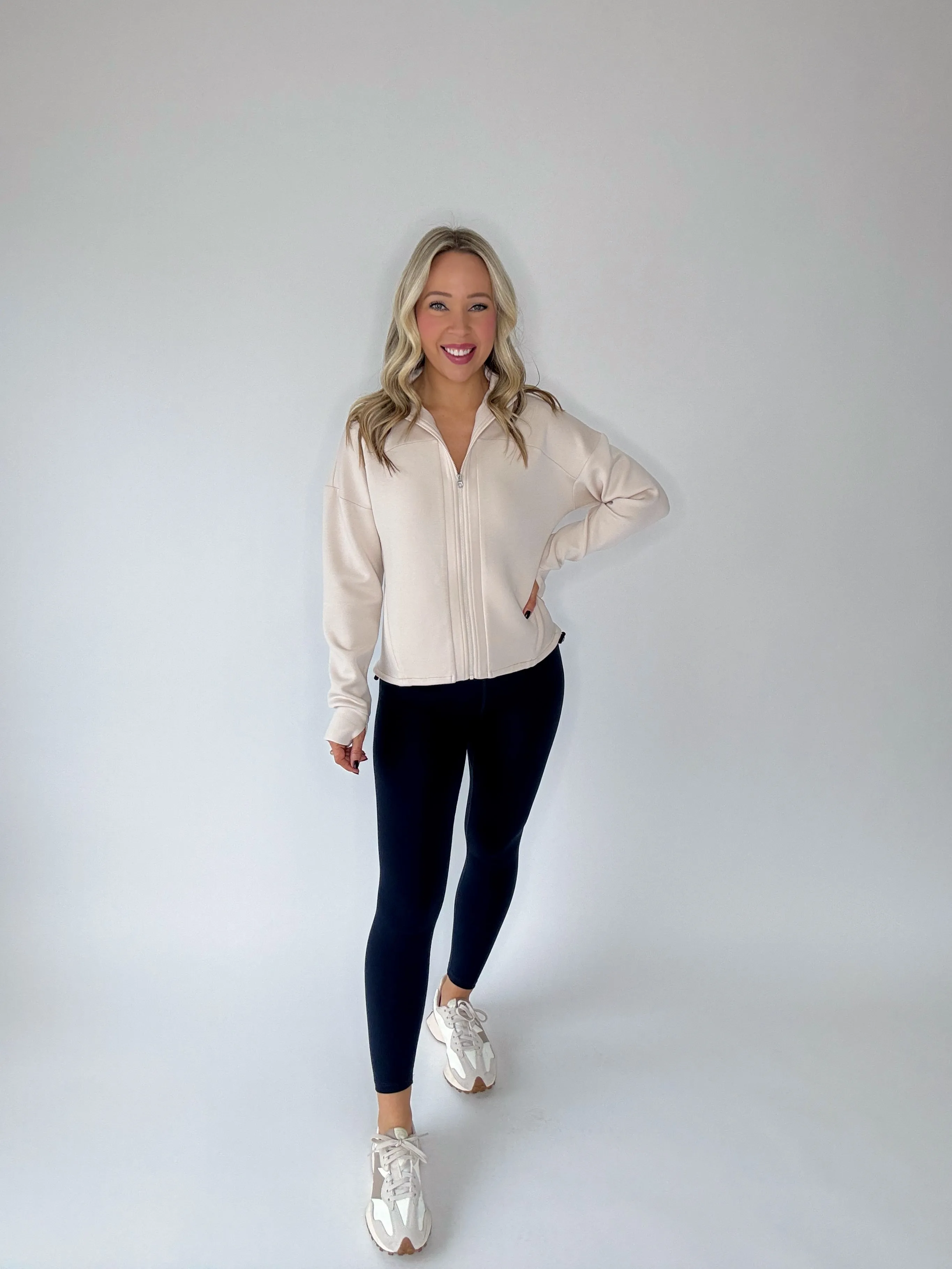 VARLEY Tayah Zip Through Midlayer - Silver Grey