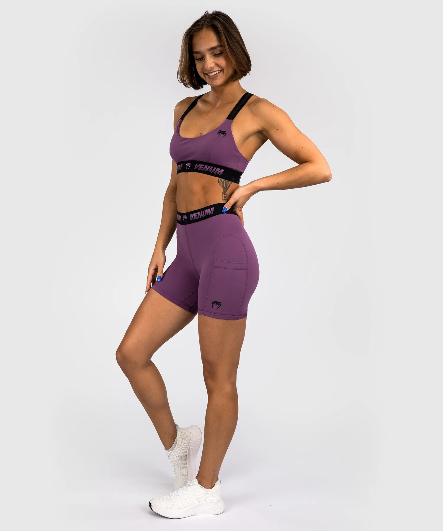 Venum Elevate Dames Lange Vale Tudo Short - Dusky Orchid