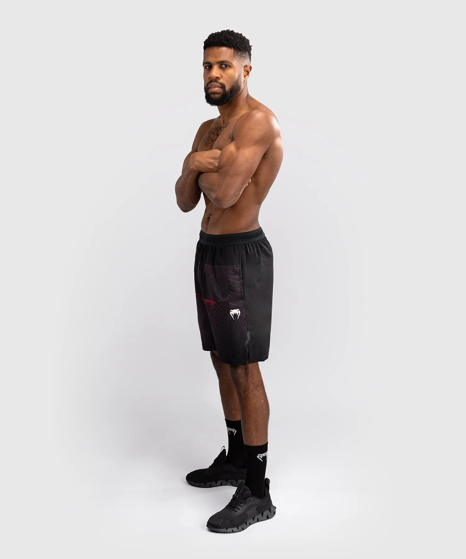 Venum G-Fit Air Pantaloni da Allenamento Uomo - Nero Profondo/Rosso Fuoco