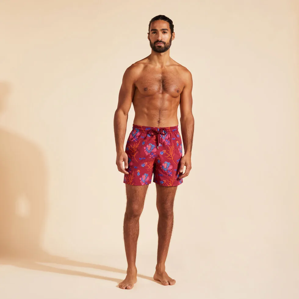 VILEBREQUIN Men Swim Shorts Embroidered Medusa Flowers - Limited Edition