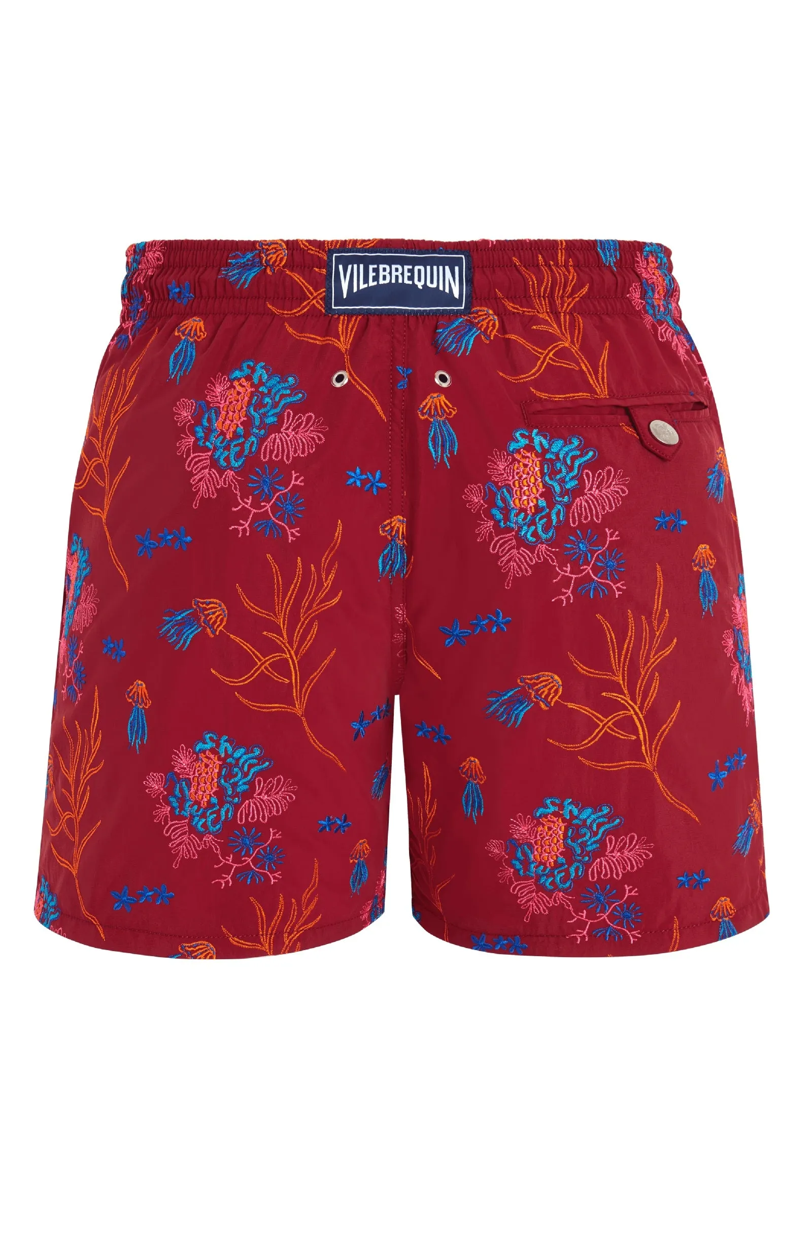 VILEBREQUIN Men Swim Shorts Embroidered Medusa Flowers - Limited Edition