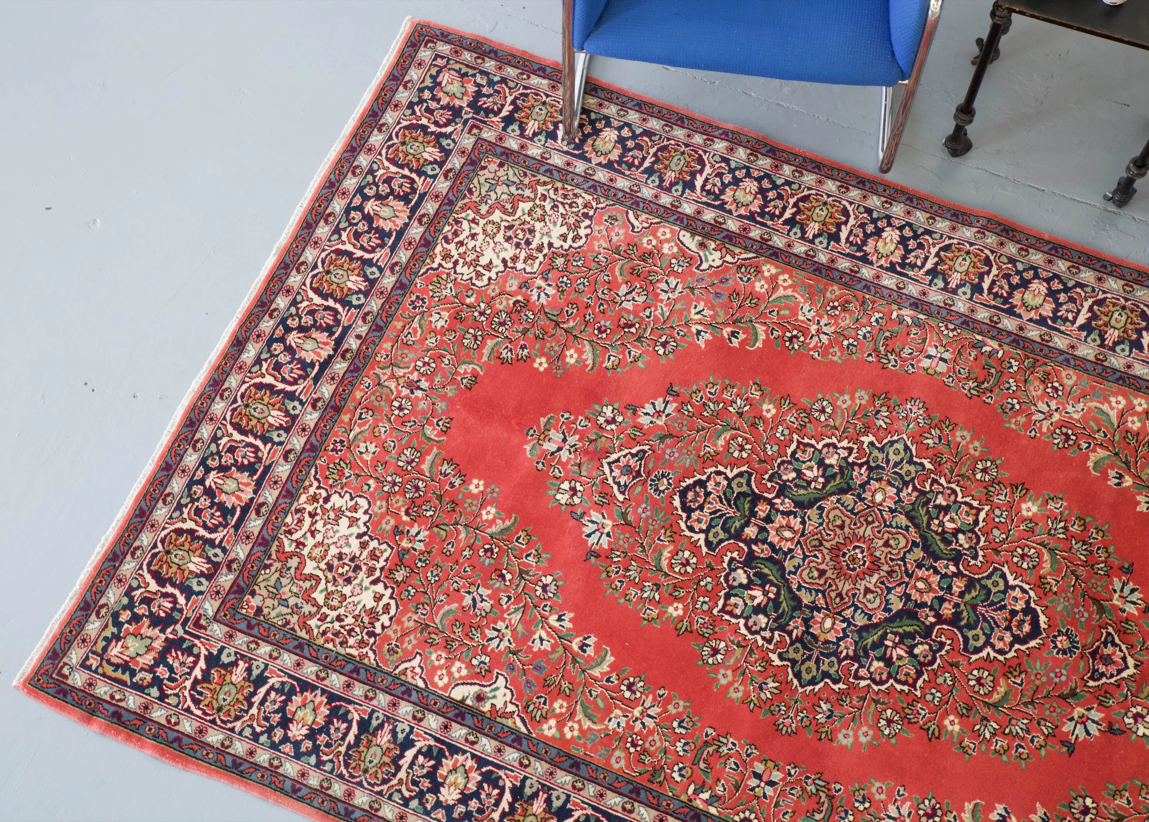 Vintage Turkish Konya Ladik Rug