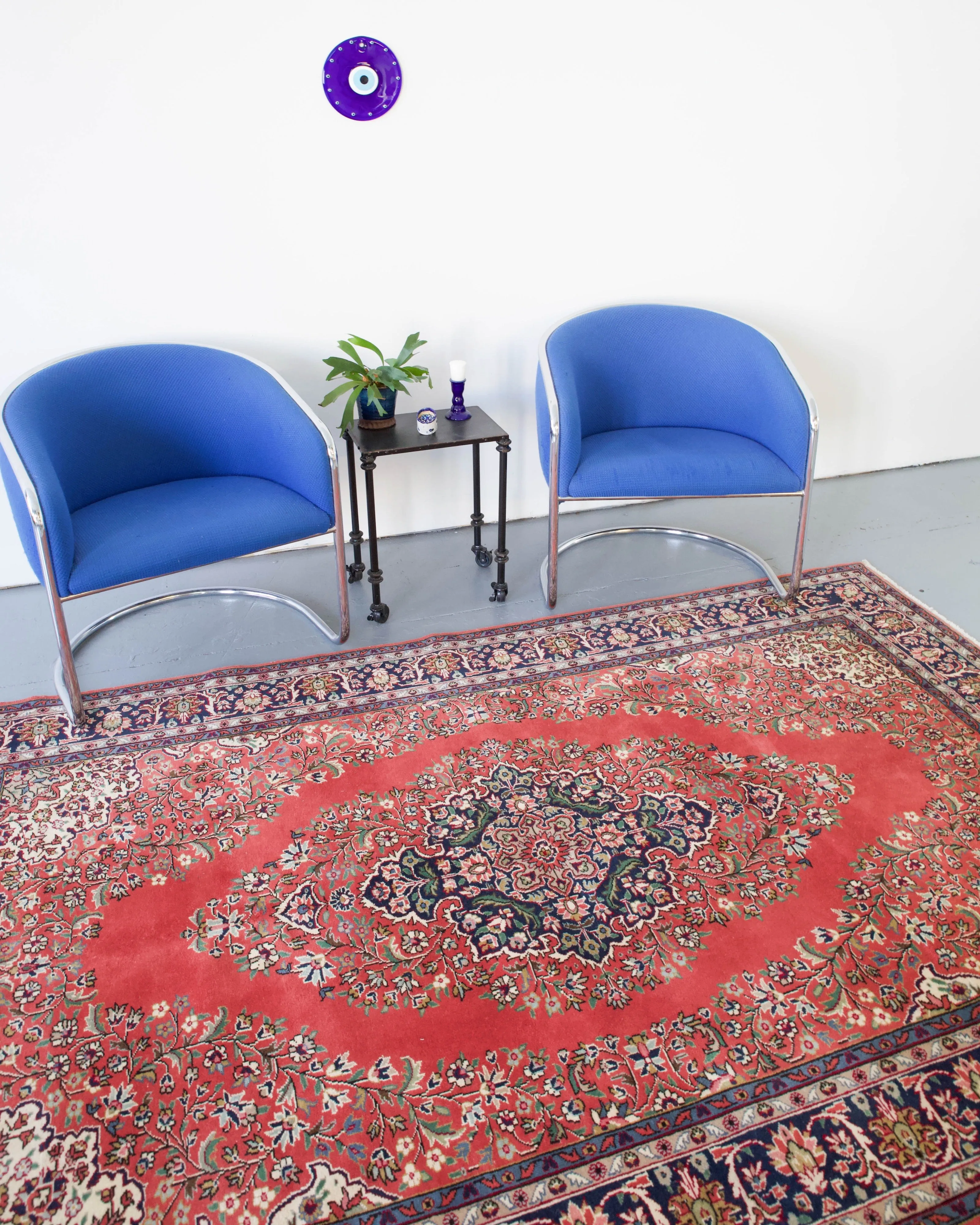 Vintage Turkish Konya Ladik Rug