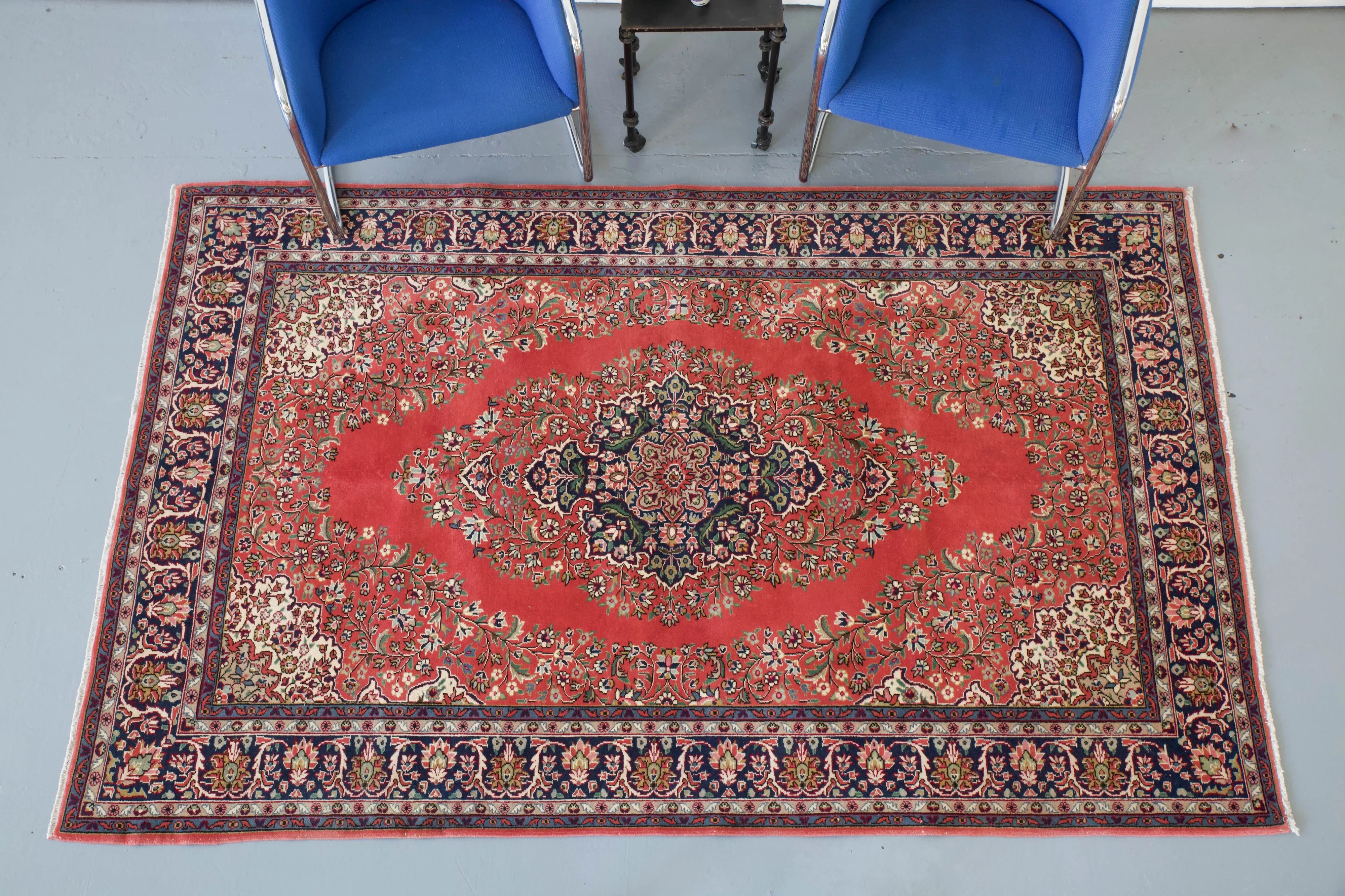 Vintage Turkish Konya Ladik Rug