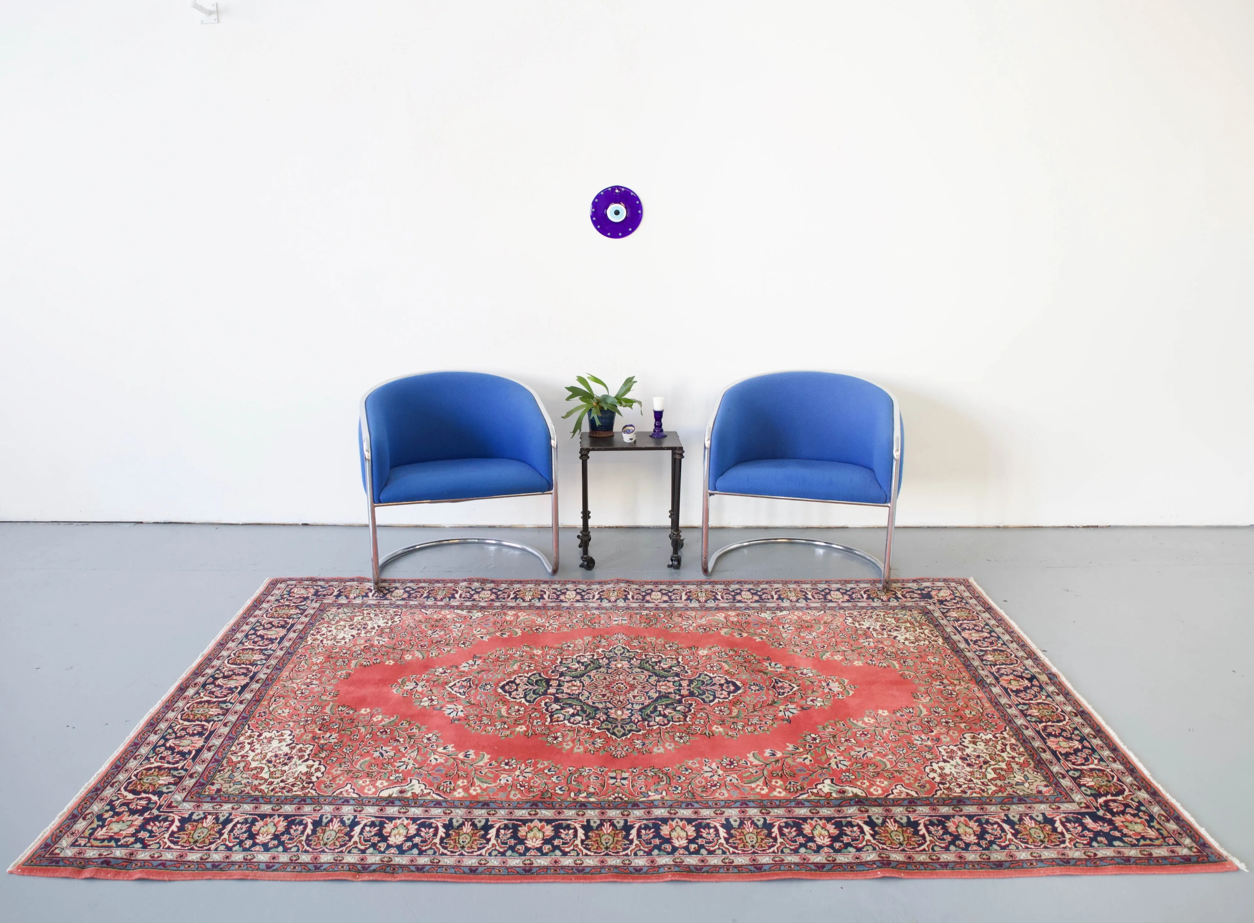 Vintage Turkish Konya Ladik Rug