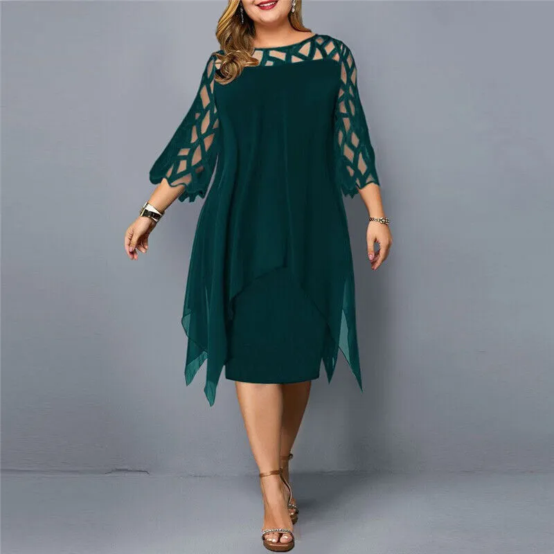 Vionnet | Chic Plus Size Midi Dress For Modern Women