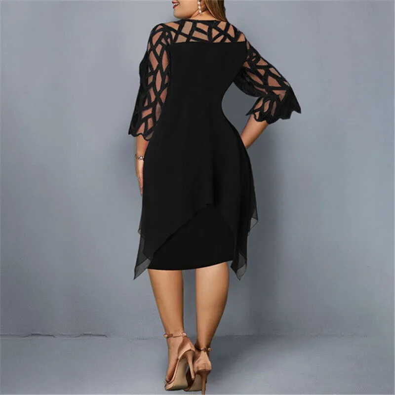 Vionnet | Chic Plus Size Midi Dress For Modern Women