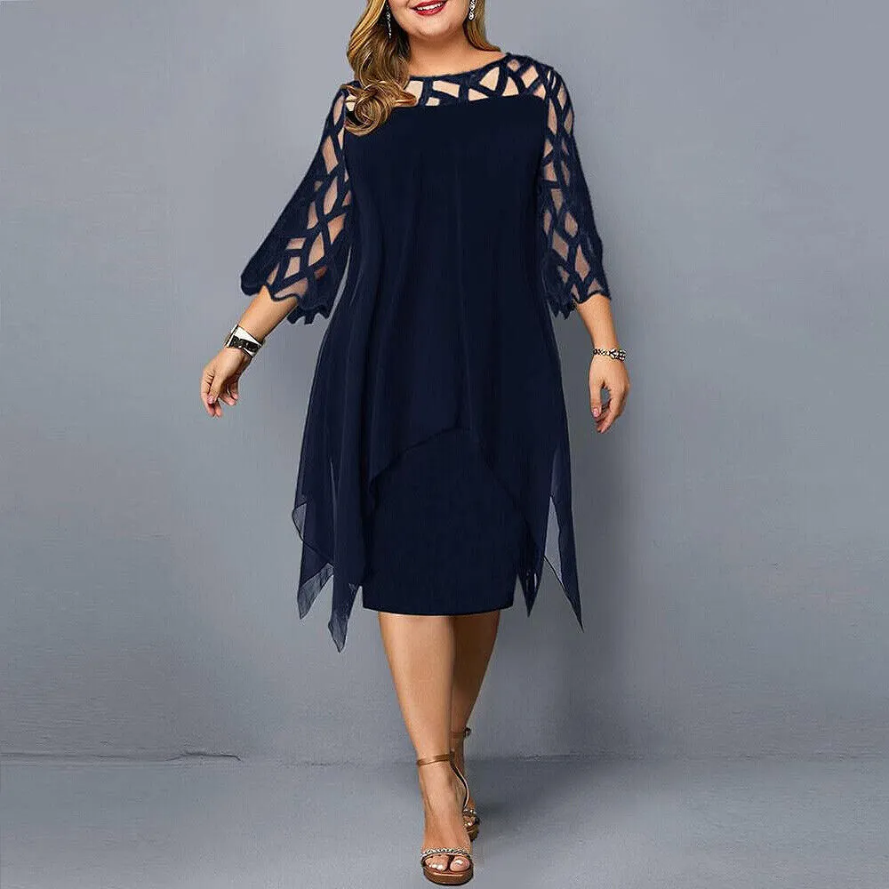 Vionnet | Chic Plus Size Midi Dress For Modern Women