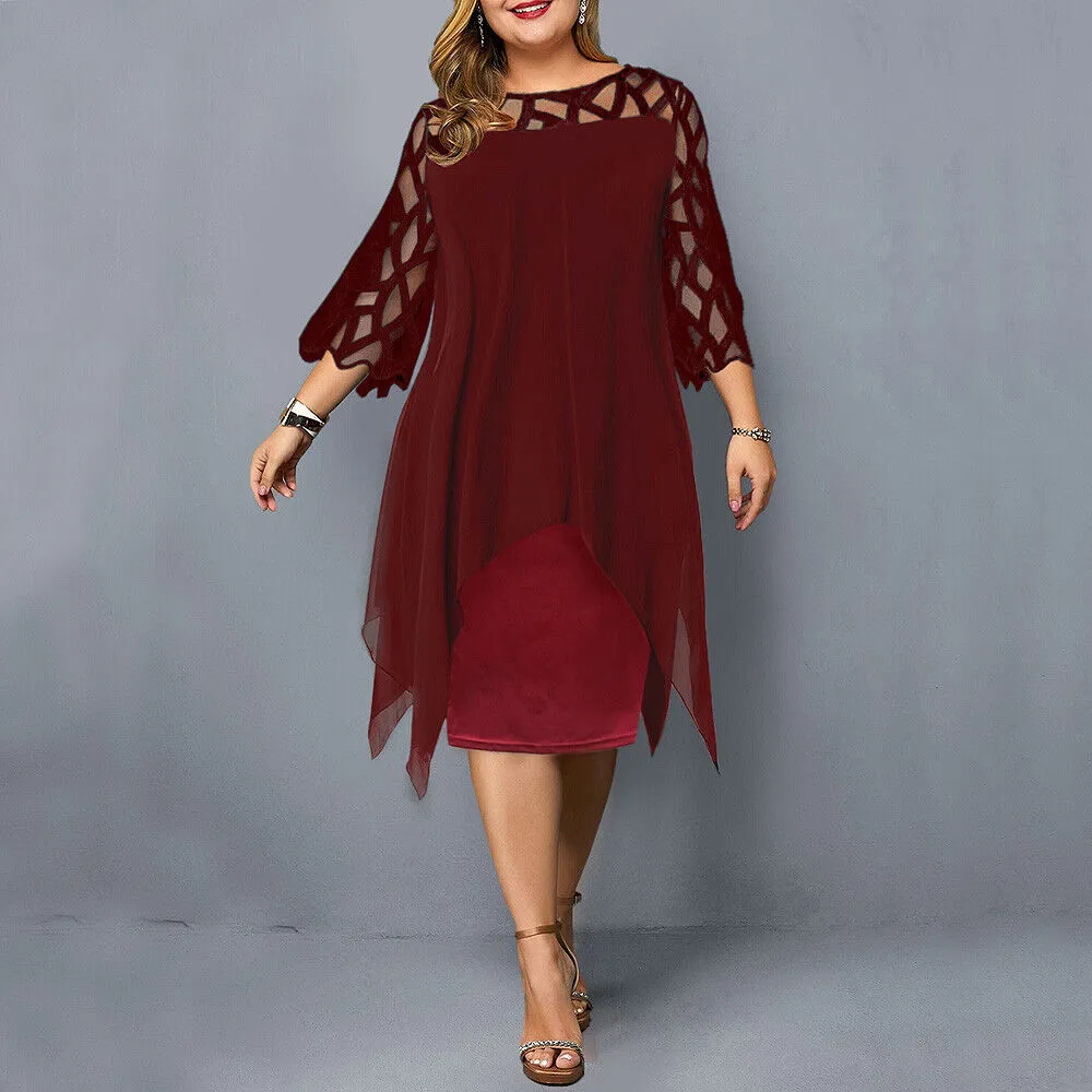 Vionnet | Chic Plus Size Midi Dress For Modern Women