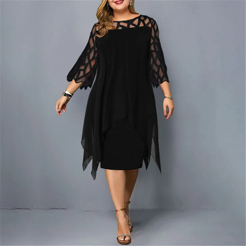 Vionnet | Chic Plus Size Midi Dress For Modern Women