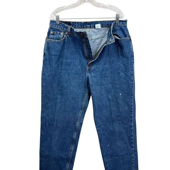 VTG Levis Womens 512 Jeans Slim‎ Fit Straight Y2K  90's Zip Blue Sz 18 Reg S