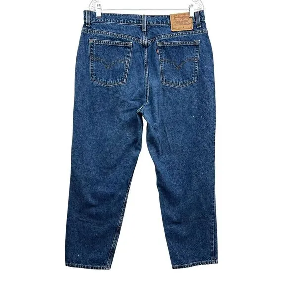 VTG Levis Womens 512 Jeans Slim‎ Fit Straight Y2K  90's Zip Blue Sz 18 Reg S