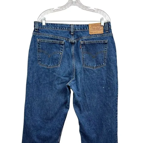 VTG Levis Womens 512 Jeans Slim‎ Fit Straight Y2K  90's Zip Blue Sz 18 Reg S