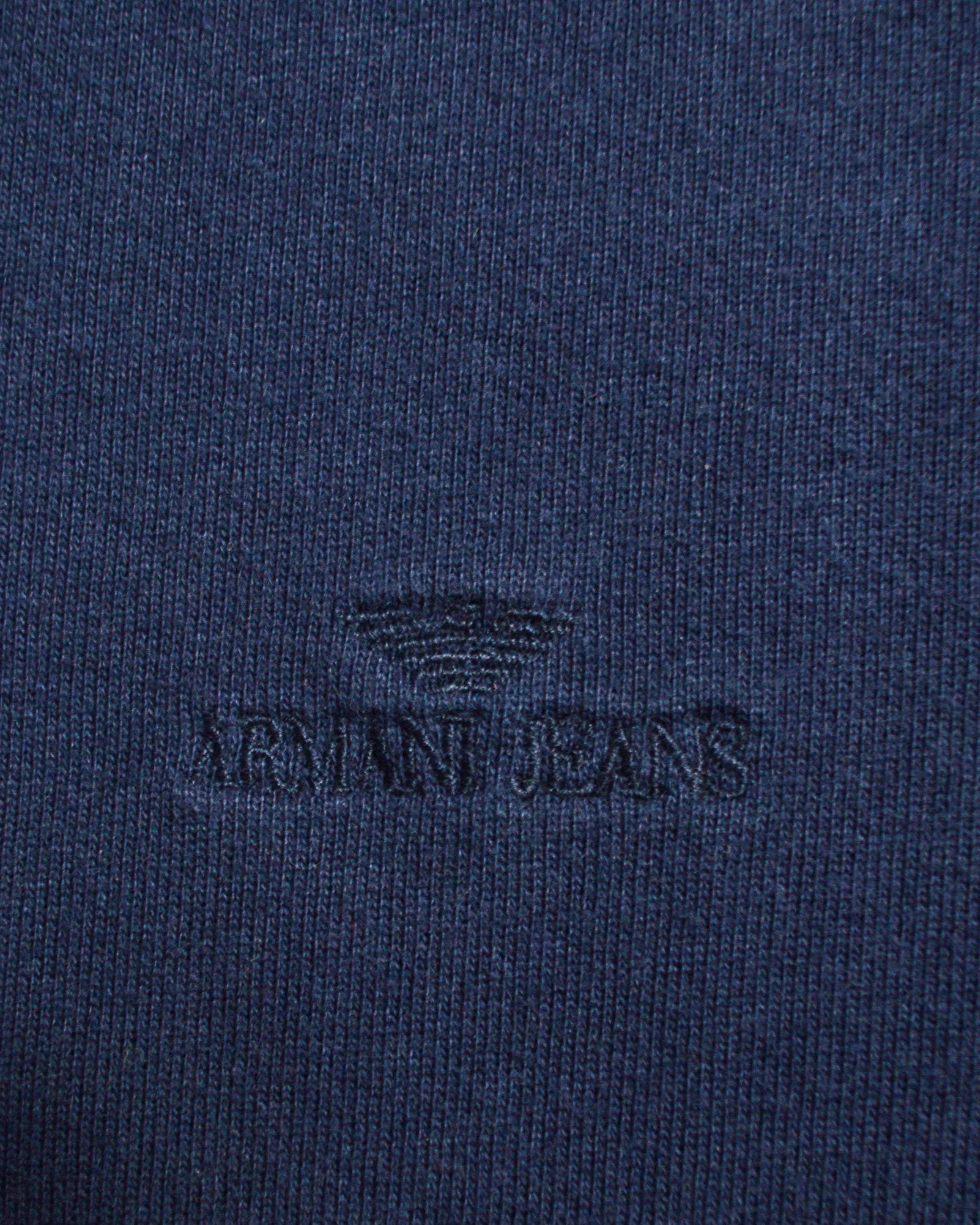 Washed Navy Basic Light Jumper / Sweatshirt (L~XL)