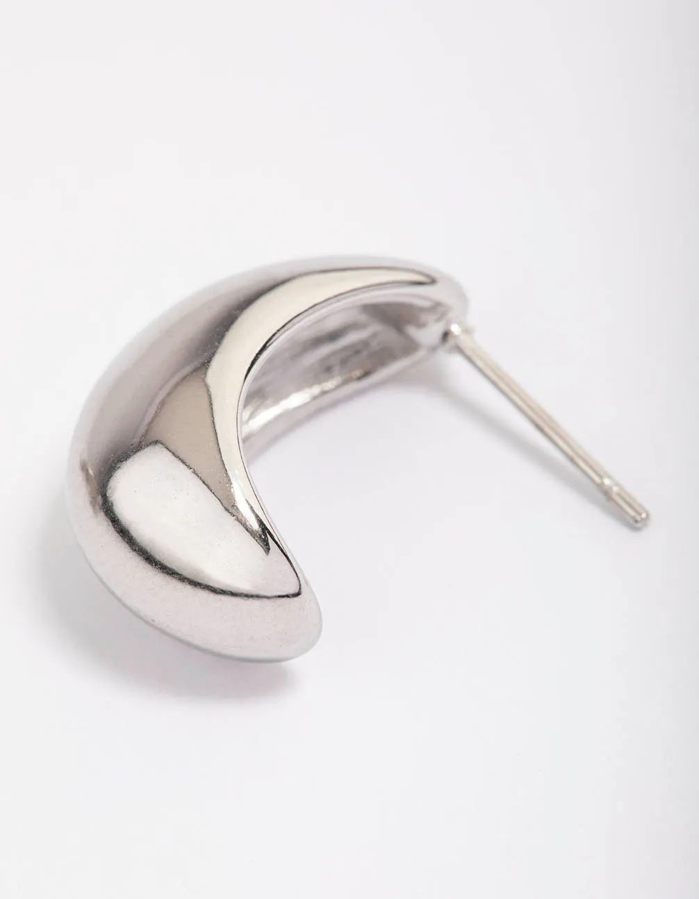 Waterproof Stainless Steel Small Bubble Hoop Earrings