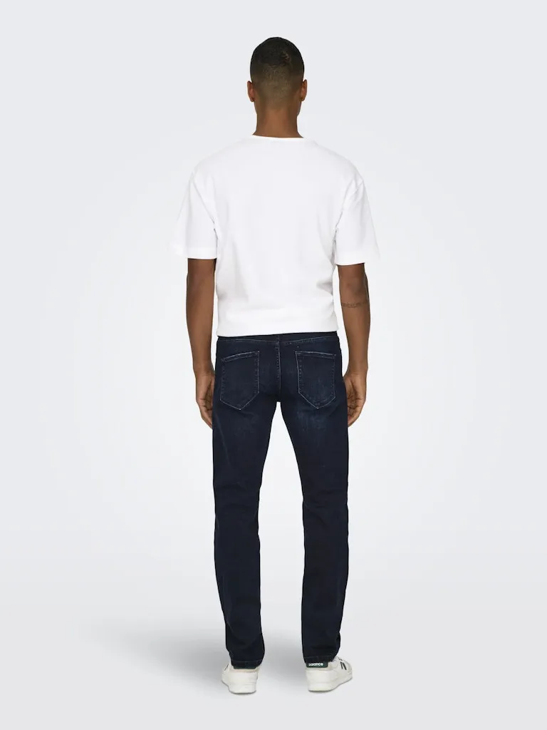 Weft Mid Rise Regular Jean | Blue Black
