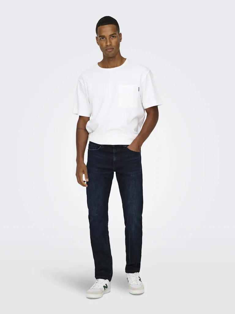 Weft Mid Rise Regular Jean | Blue Black