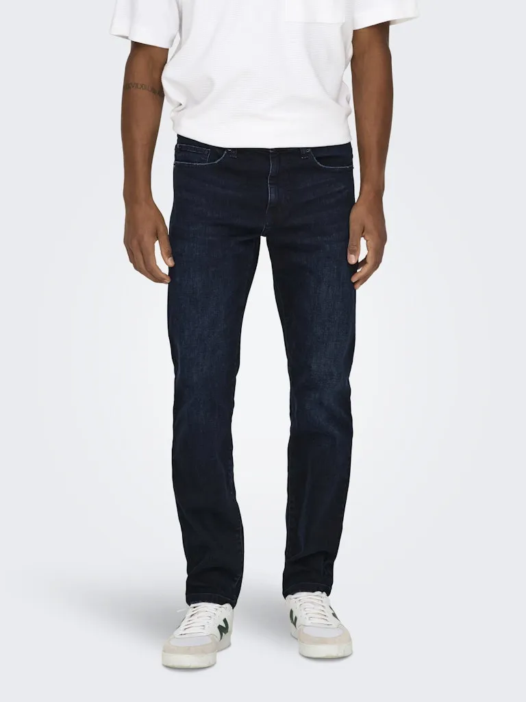 Weft Mid Rise Regular Jean | Blue Black