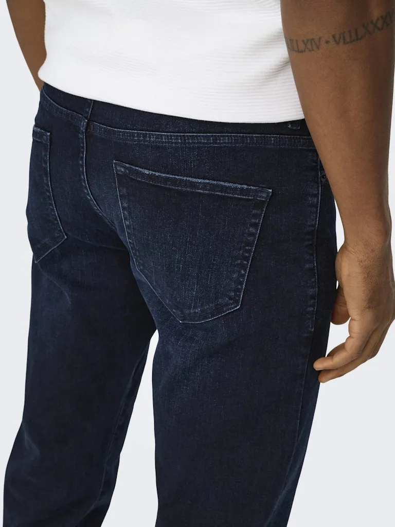 Weft Mid Rise Regular Jean | Blue Black