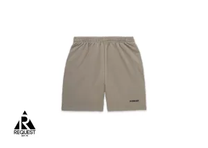 Wide-Leg Logo-Embroidered Cotton Shorts "Taupe/Black" (DOOR BUSTER)
