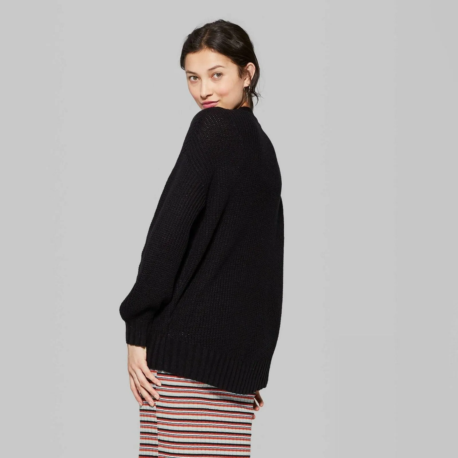 Wild Fable Women's Long Sleeve Boxy Cardigan Sweater