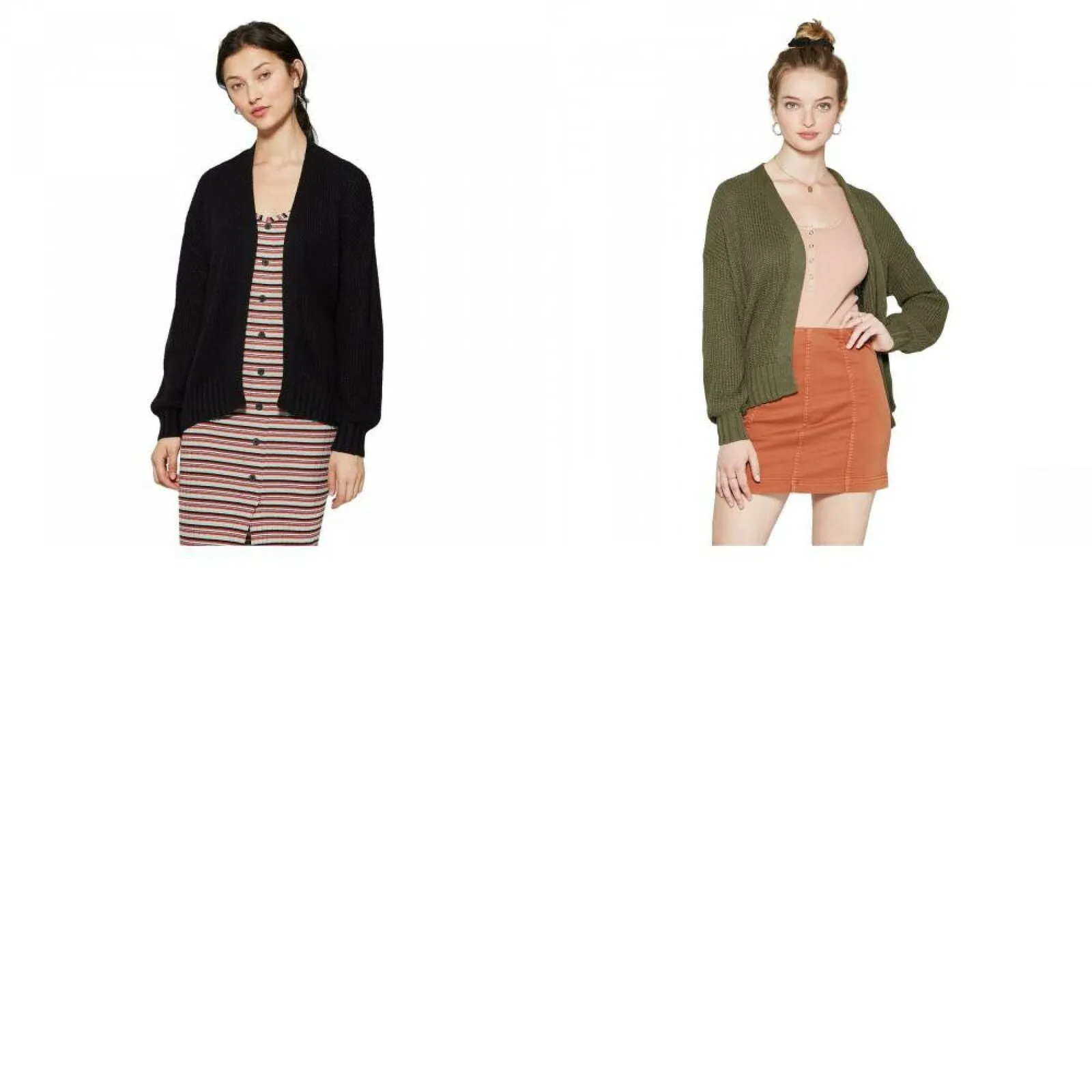 Wild Fable Women's Long Sleeve Boxy Cardigan Sweater