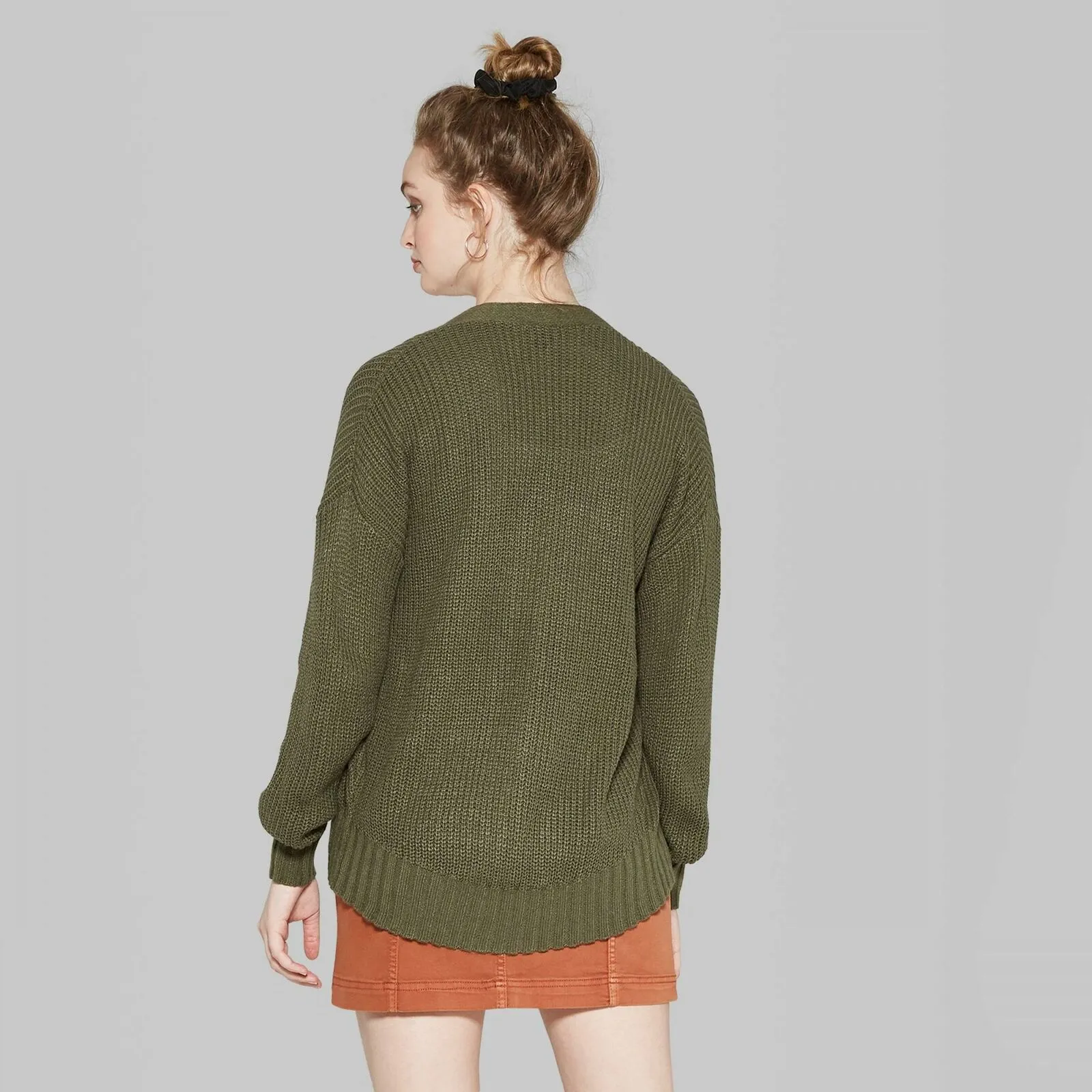 Wild Fable Women's Long Sleeve Boxy Cardigan Sweater
