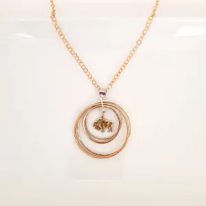 Winner's Circle on Bronze Chain - Necklace
