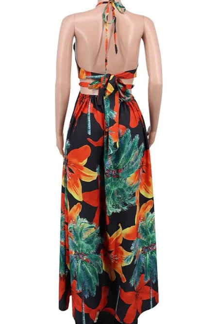 Women's Fashionable Spaghetti Straps Long Maxi Dress