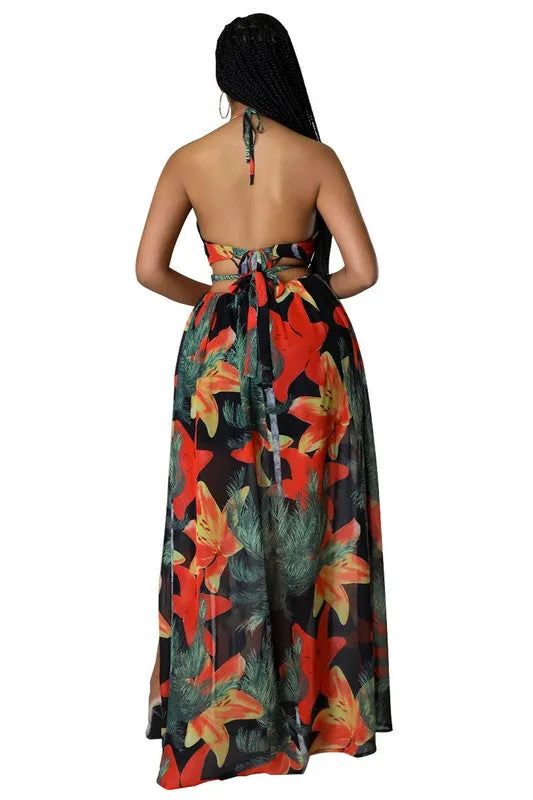 Women's Fashionable Spaghetti Straps Long Maxi Dress