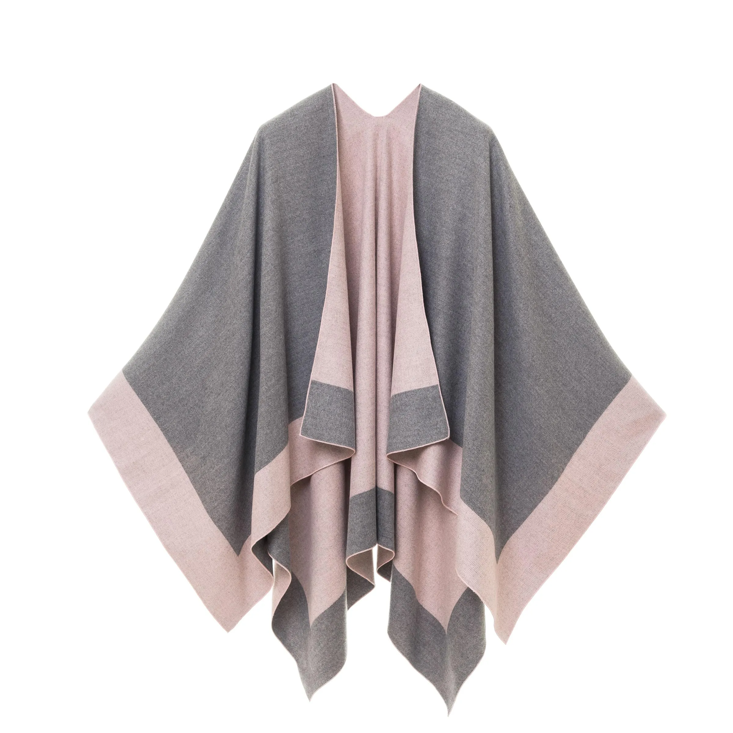 Women's Shawl Wrap Poncho Ruana Cape Cardigan Sweater Open Front