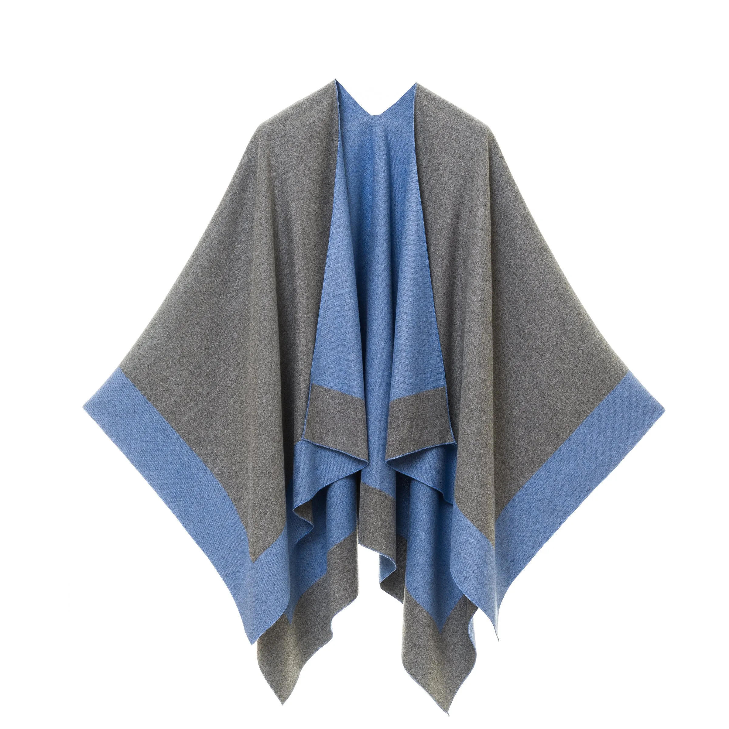 Women's Shawl Wrap Poncho Ruana Cape Cardigan Sweater Open Front
