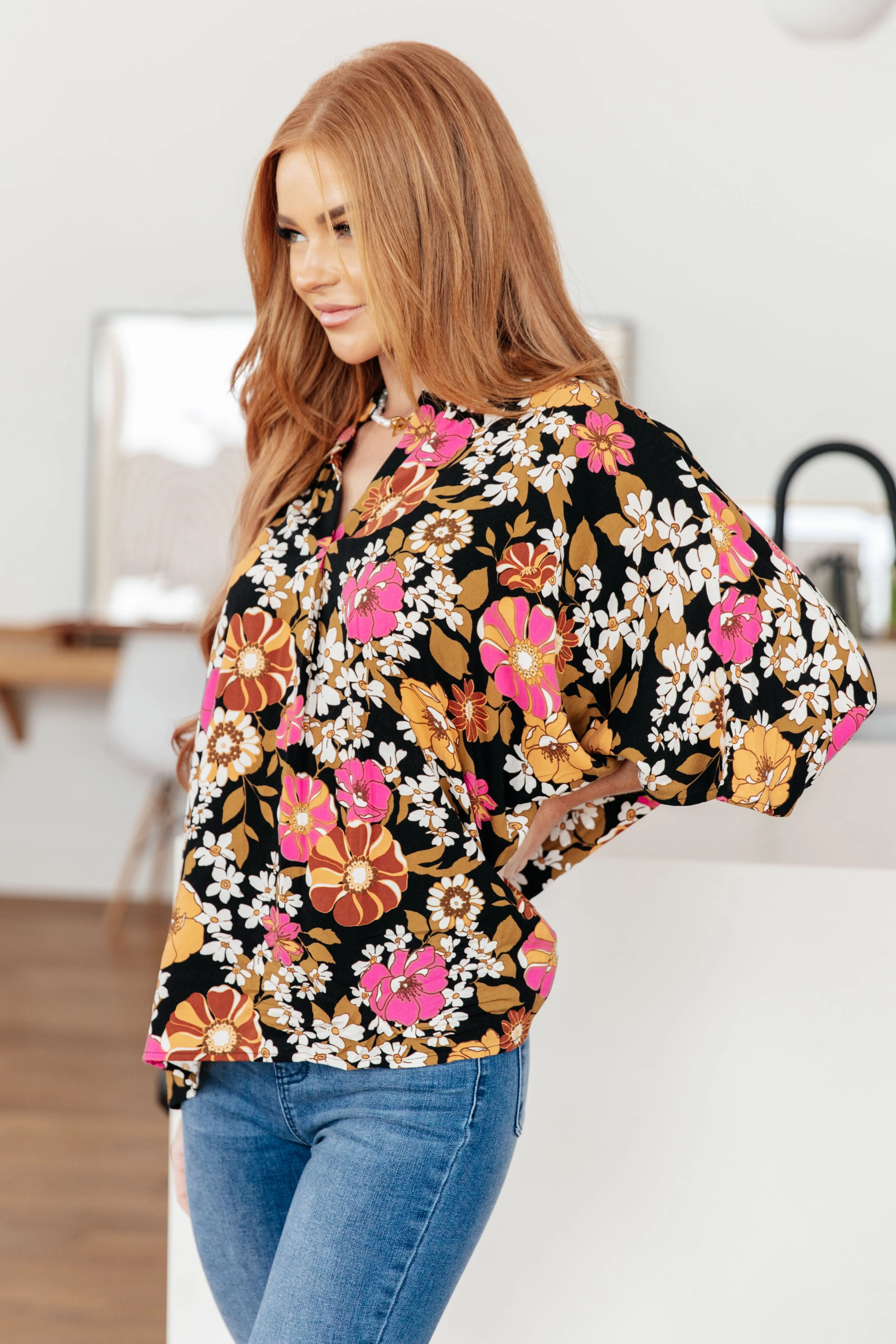 Women's Take Another Chance Floral Print Top