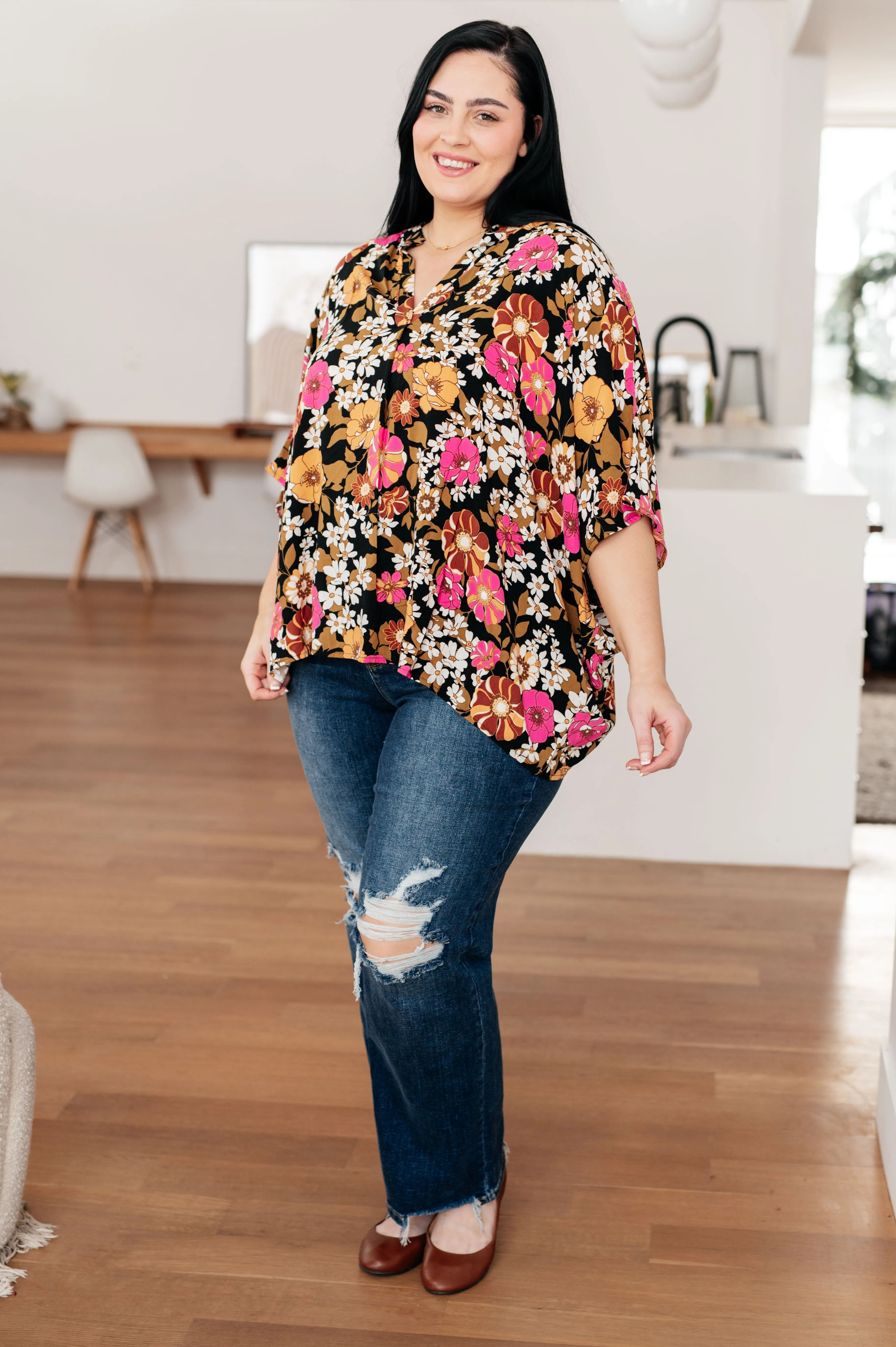 Women's Take Another Chance Floral Print Top