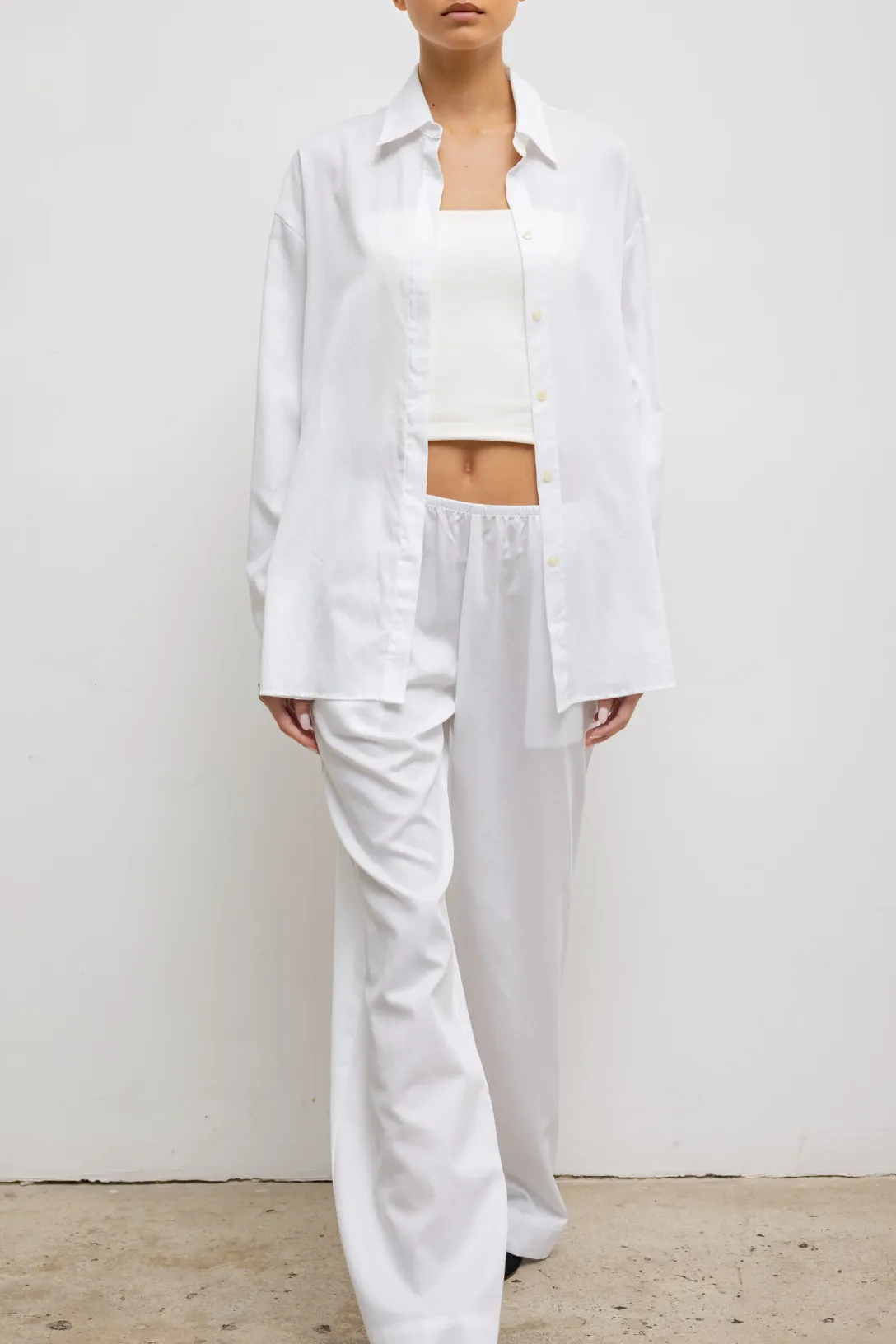 Yoko Oversized Button Down II | White