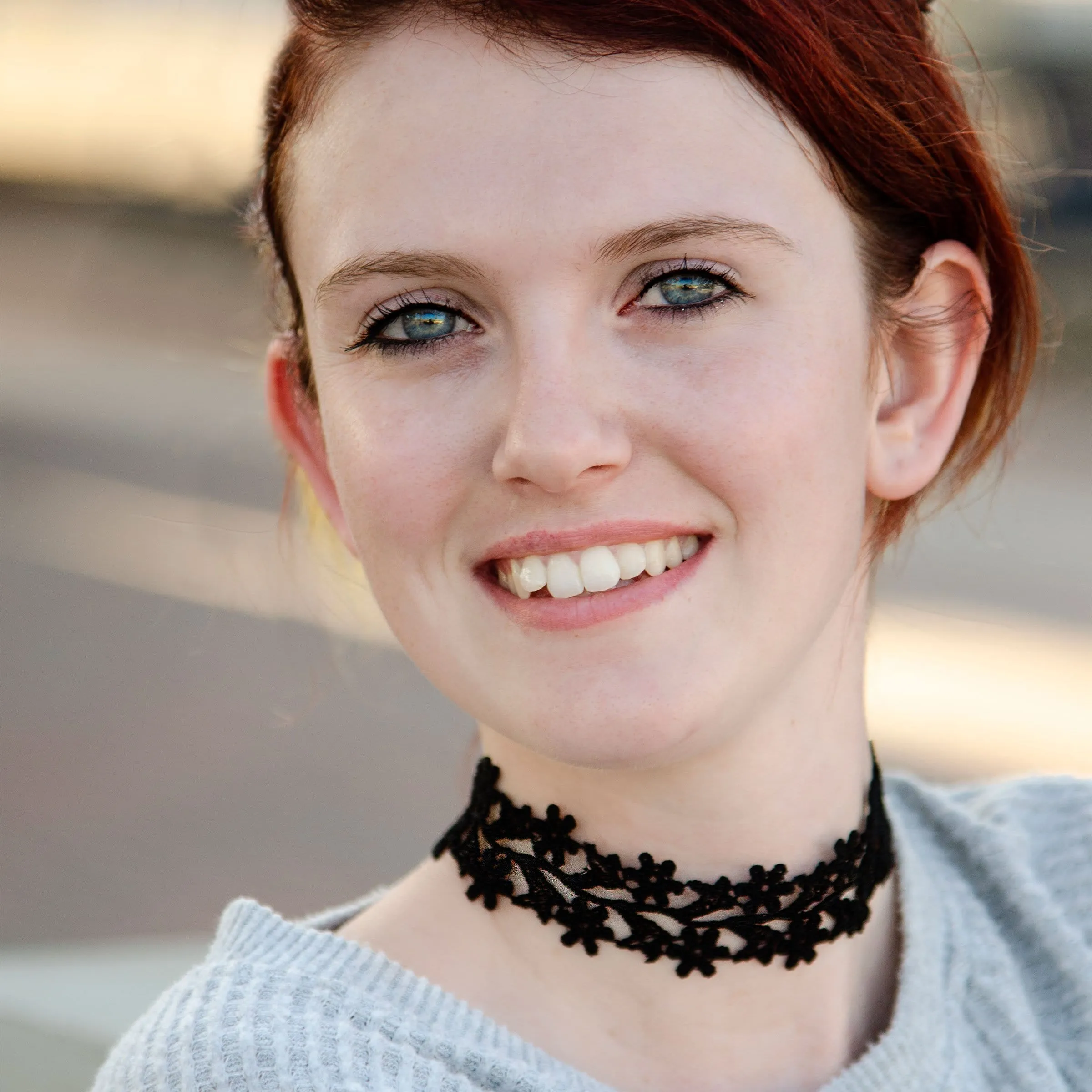 Zara Black Wide Choker Necklace