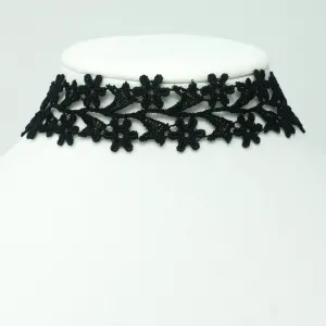 Zara Black Wide Choker Necklace