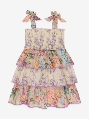 Zimmermann Girls Halliday Tiered Dress ub Multicolour