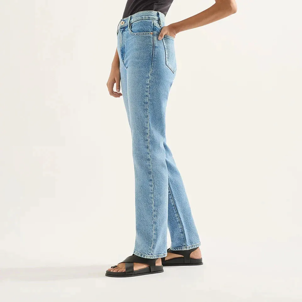 ZOE HIGH RISE STRAIGHT JEAN - CADENCE BLUE