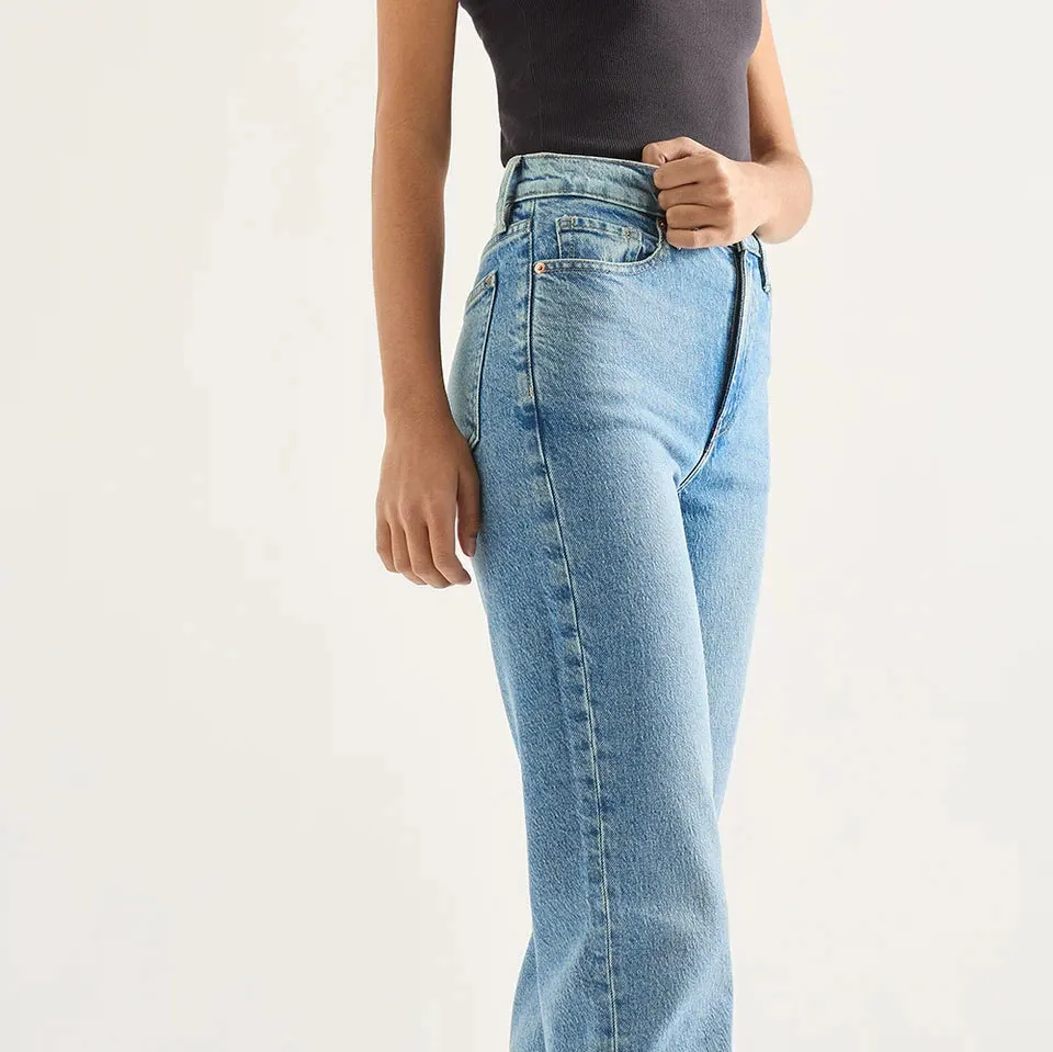 ZOE HIGH RISE STRAIGHT JEAN - CADENCE BLUE