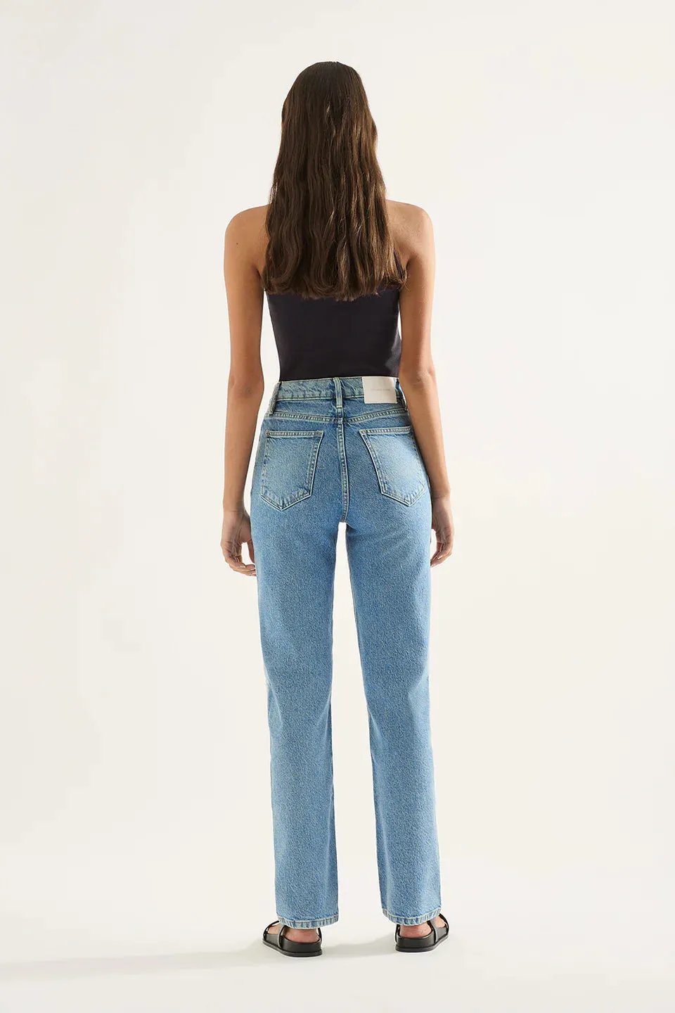 ZOE HIGH RISE STRAIGHT JEAN - CADENCE BLUE
