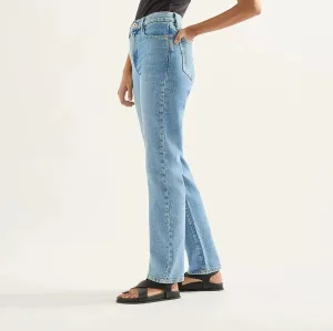 ZOE HIGH RISE STRAIGHT JEAN - CADENCE BLUE